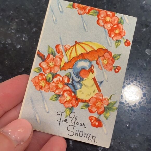 Vintage VTG Baby Shower Attival Cards Note Cards - Picture 9 of 10